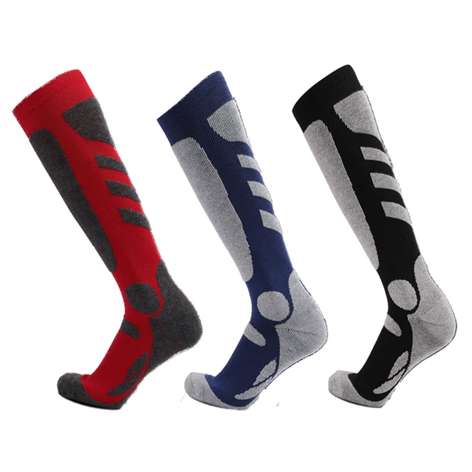 Calcetines deportivos resistentes al aire libre Regiones alpinas al aire libre espesadas TUBO LONG TUBO Calcetines de esquí caliente Mujeres Hombres Ciclismo Calcetines ( Color : 1 , Size : 37-45 )
