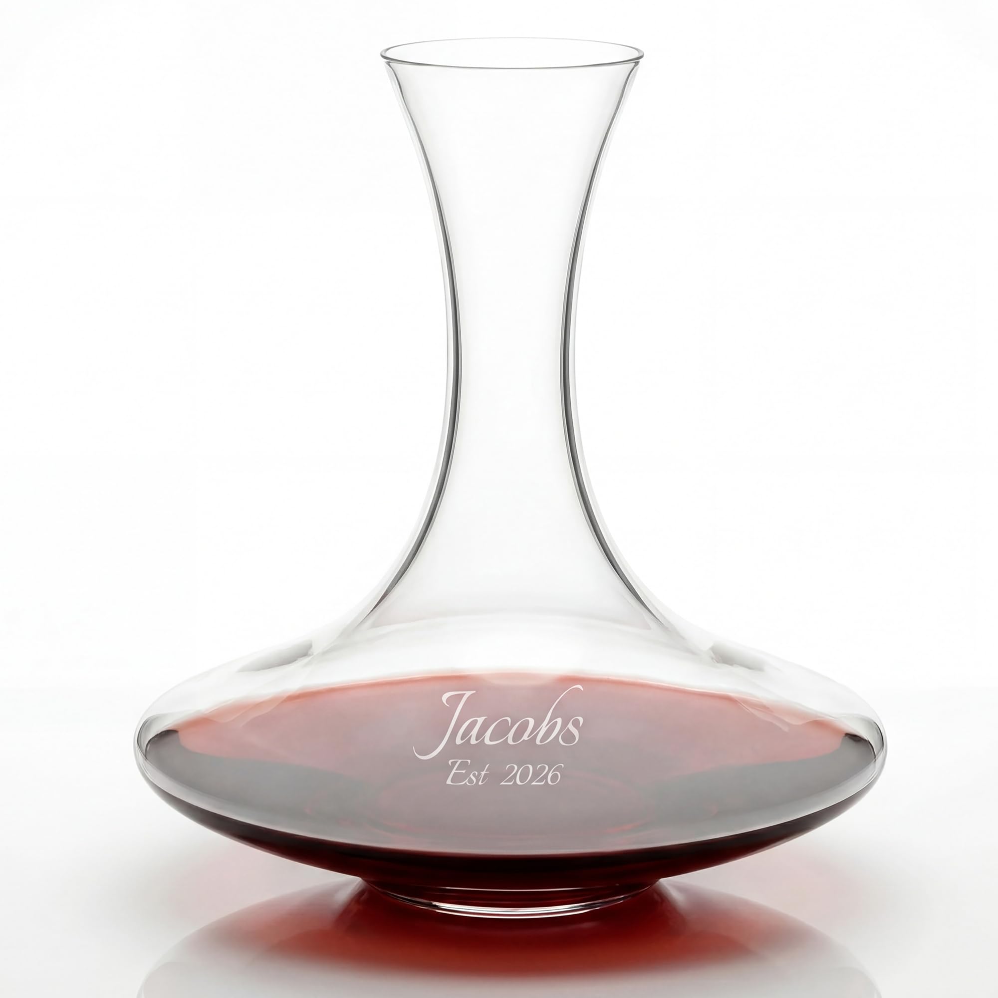 Riedel Ultra decantador personalizado, decantador de vino de cristal grabado personalizado para vino tinto o blanco, accesorios de bar para el hogar y regalo para los amantes del vino