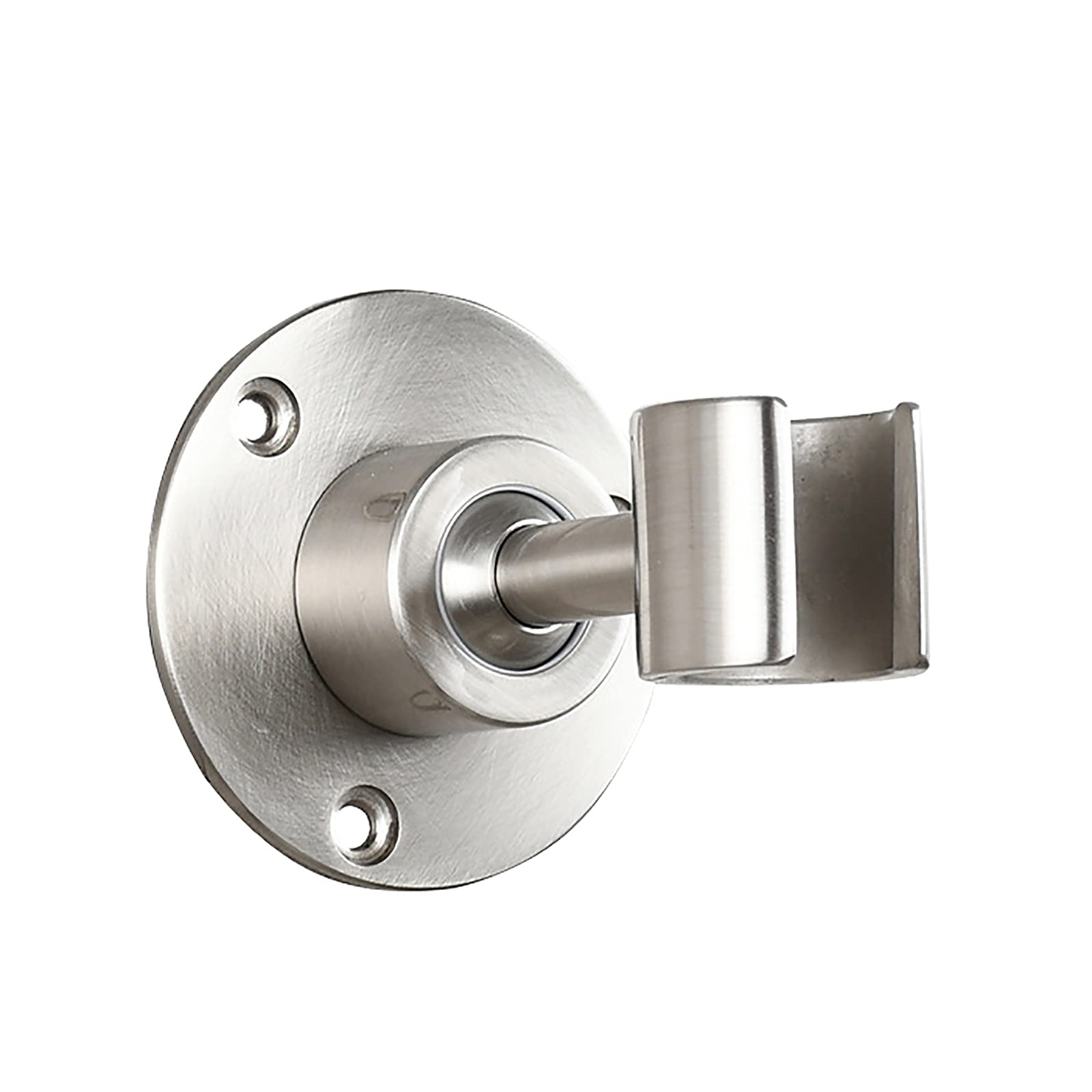 Shower Head Brackets, Adhesive Rotatable Wall Mount Brass Shower Wand Holder(Brushed Nickel)