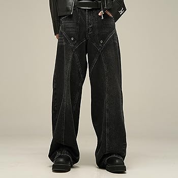 Men's Y2K Jeans Vintage Hip Hop Style Baggy Aesthetic