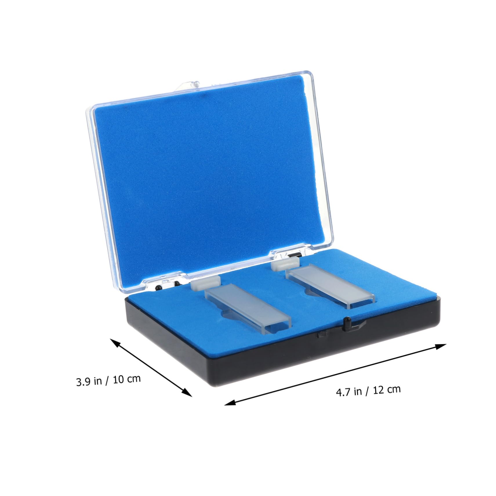 Lot de 2 Cuvettes en Quartz de 10mm pour Laboratoire, Microcuvettes à Usage Chimique Haute Transparence, pour Spectrophotomètre et Applications Industrielles