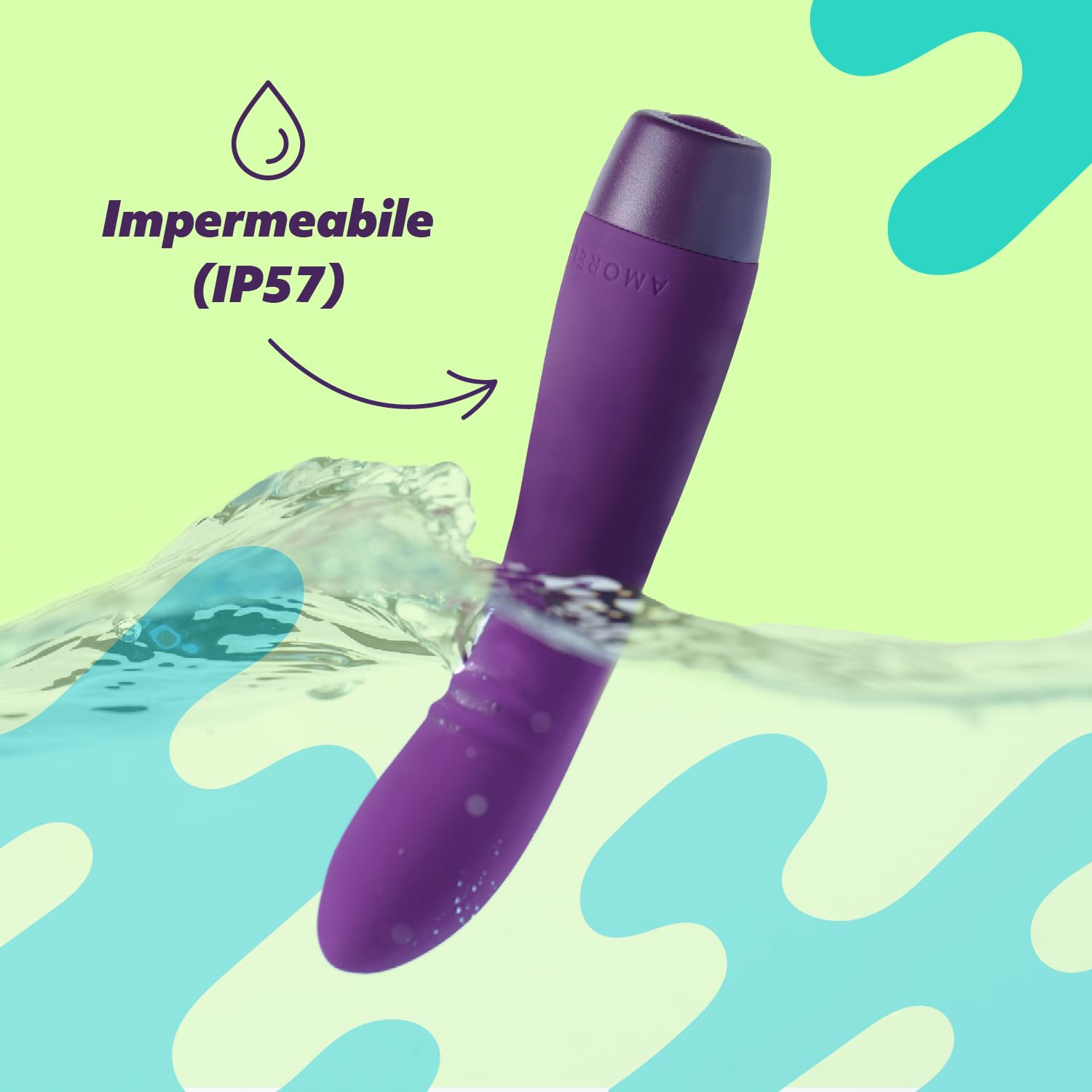AMORELIE Joy - Vibratore a punto G Bloom | Impermeabile Ricaricabile