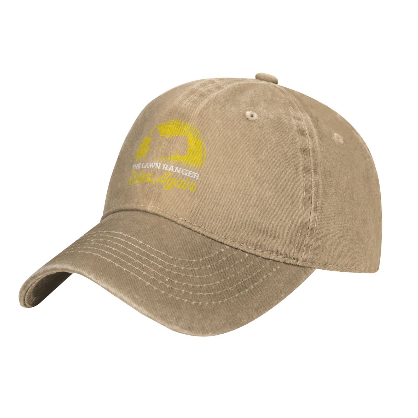 Loujin Unisex Natural Baseball Cap Adjustable The Lawn Ranger Rides Again Cowboy Cap Casual Breathable Sun Hat For Men Women