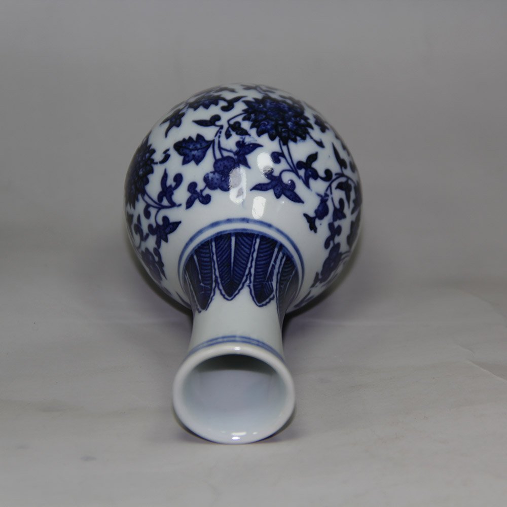 Vaso - Blu e bianco - Porcellana - Fenice - Cina - Dinastia