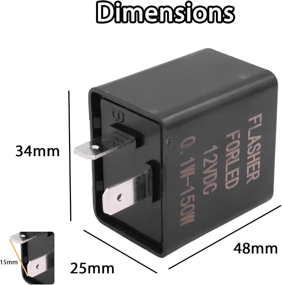 Relais Réglable Centrale Clignotante LED Clignotement 12v Moto Scooter
