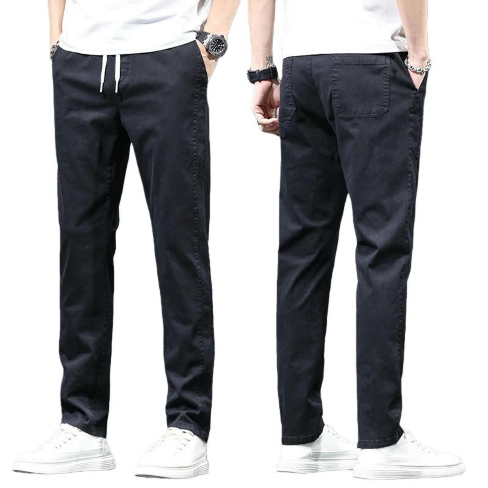 Pantaloni lunghi casual versatili larghi dritti da uomo primavera estate slim