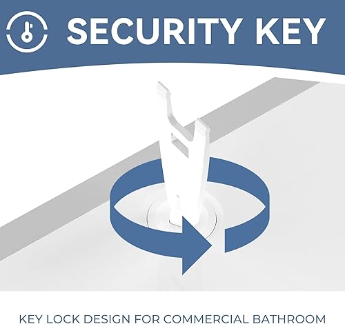 Miniatura 3 de Dispensador de toallas de papel para montaje en pared, adhesivo sin perforación, multipliegue, triple pliegue C, dispensador comercial de toallas de