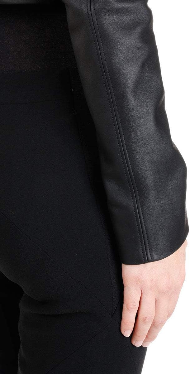 Womens Leather Shrug Lambskin Leather Crop Moto Bolero Shrug Black Jacket Slim Fit WJ015