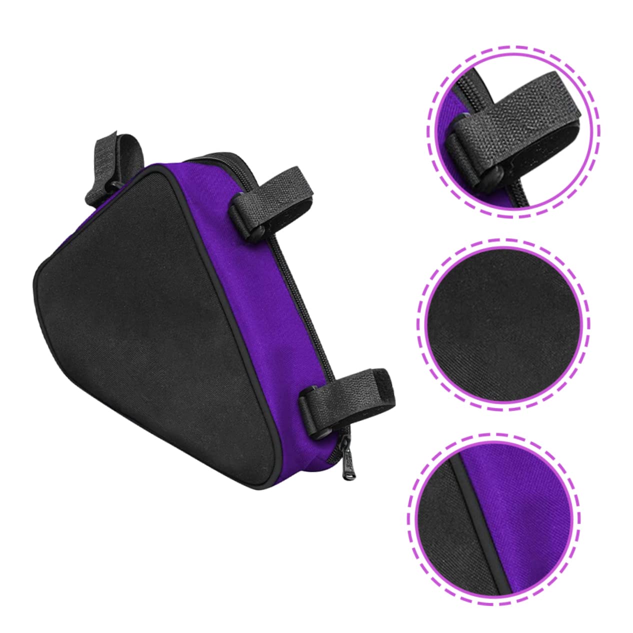 Toyvian 3piezas Bolsa para Bicicleta De Montaña Accesorio Multifuncional Gran Capacidad Bolsa De Marco para Almacenaje De Herramientas y Objetos Personales para Uso Diario y Bicicleta