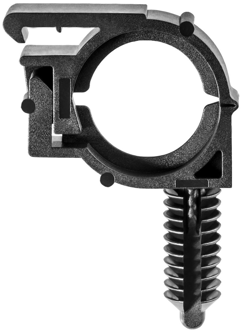 Clipsandfasteners 15 Black Nylon Wire Routing Clips For 1/2 I.D. 11/16 O.D. - Automotive