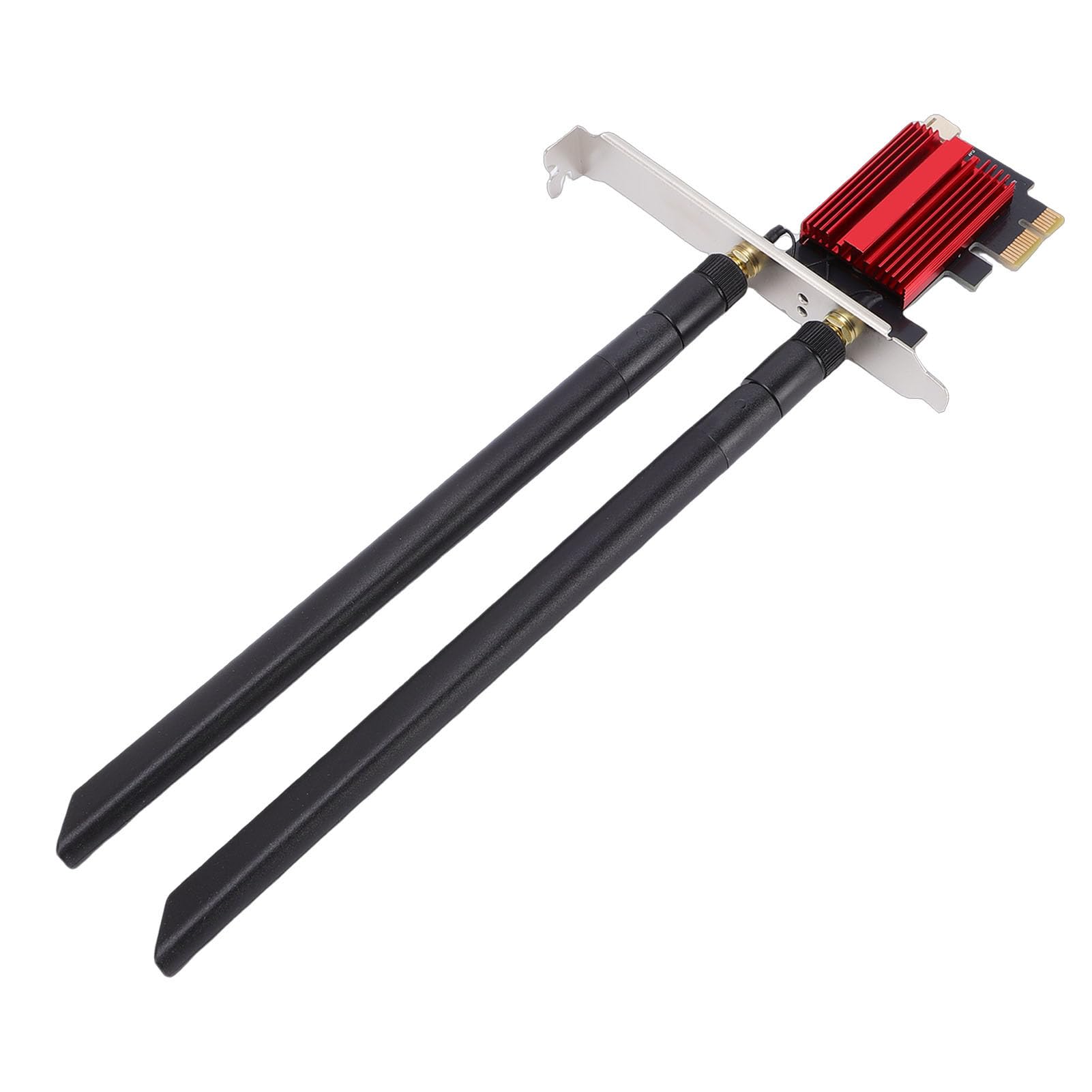 Scheda Wireless WiFi 7 PCIe, Scheda di Rete Tripla Banda per PC Desktop, Adattatore di Rete Bluetooth 5.4 con velocità 6400Mbps e Doppia Antenna 8dBi, Ideale per Reti 10/11