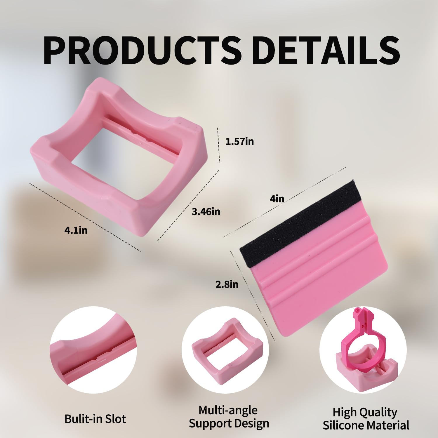 Majreey Abrazadera para vaso de sublimación en blanco rosa, herramienta, para espacios en blanco de sublimación de 20 onzas, guantes resistentes al calor, sublimación de cinta térmica, kit de