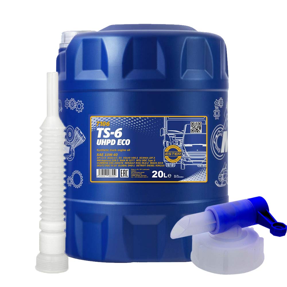 20 Liter, MANNOL 7106 TS-6 UHPD Eco Traktor LKW Motoröl