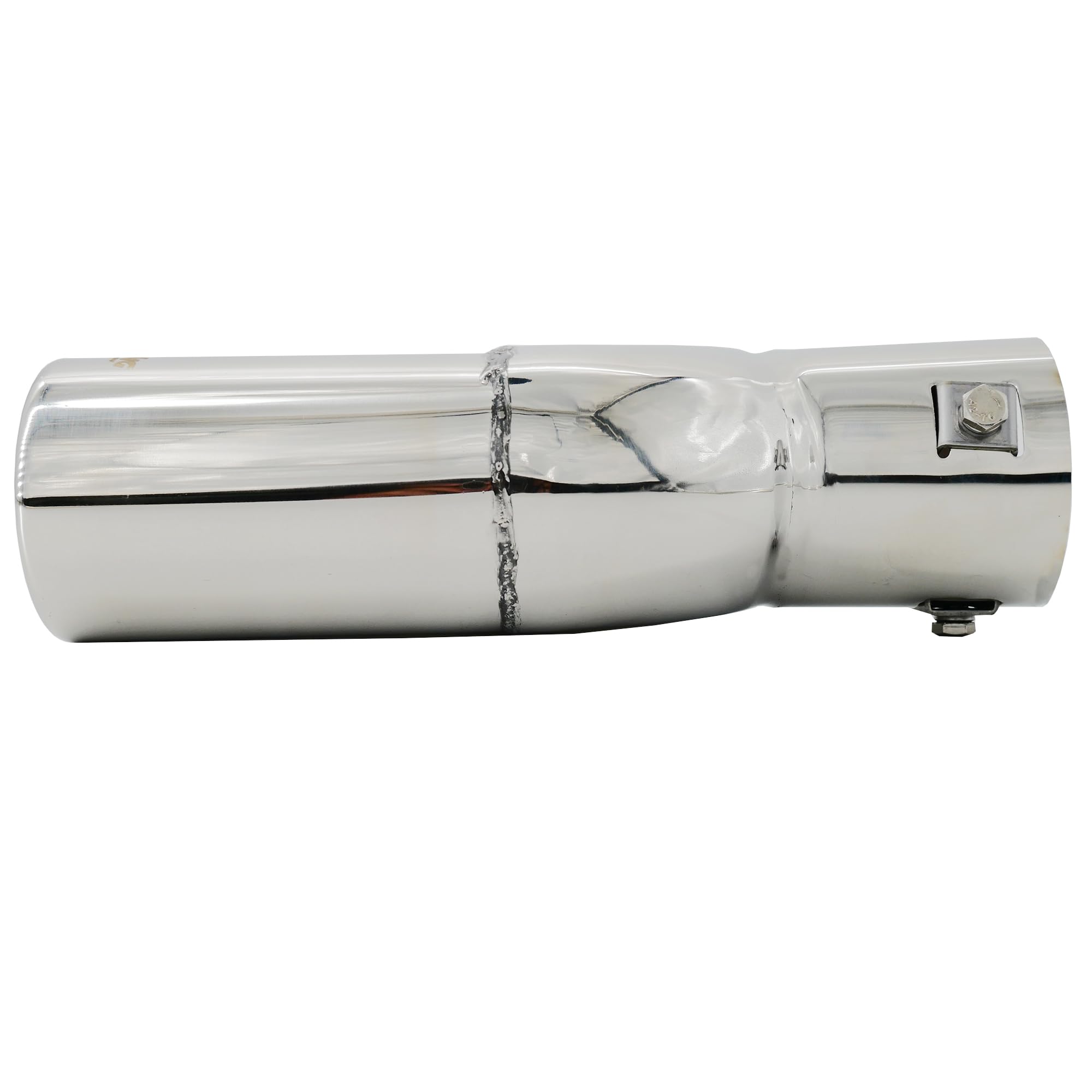 Simoni Racing enjoliveur d'échappement Rond Double INOX - Ø63xL220mm - Montage ->60mm, beige