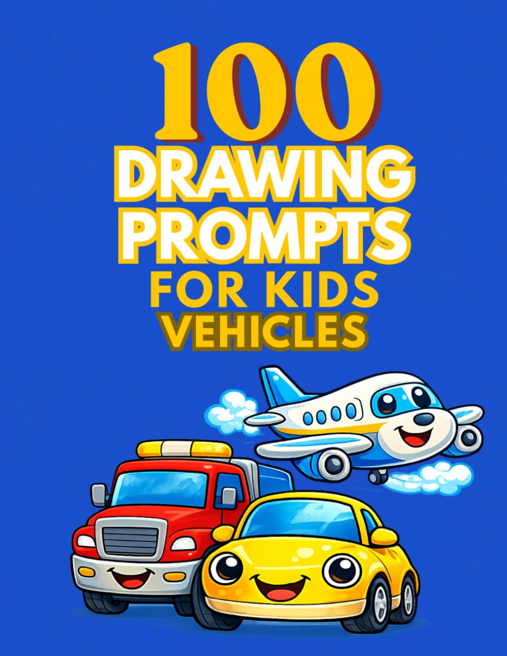 100 Drawing Prompts for Kids: Vehicles: Fun and Silly Vehicles Drawing Ideas for Kids Ages 4–8 (Draw Your Imagination)