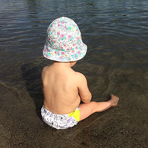 Hybrid Cloth Diaper - Reusable Training Pants, Swim Diaper, Special Needs Briefs, Fits From Baby Up To 10 Years (Size 3, Sharks) #TOP4