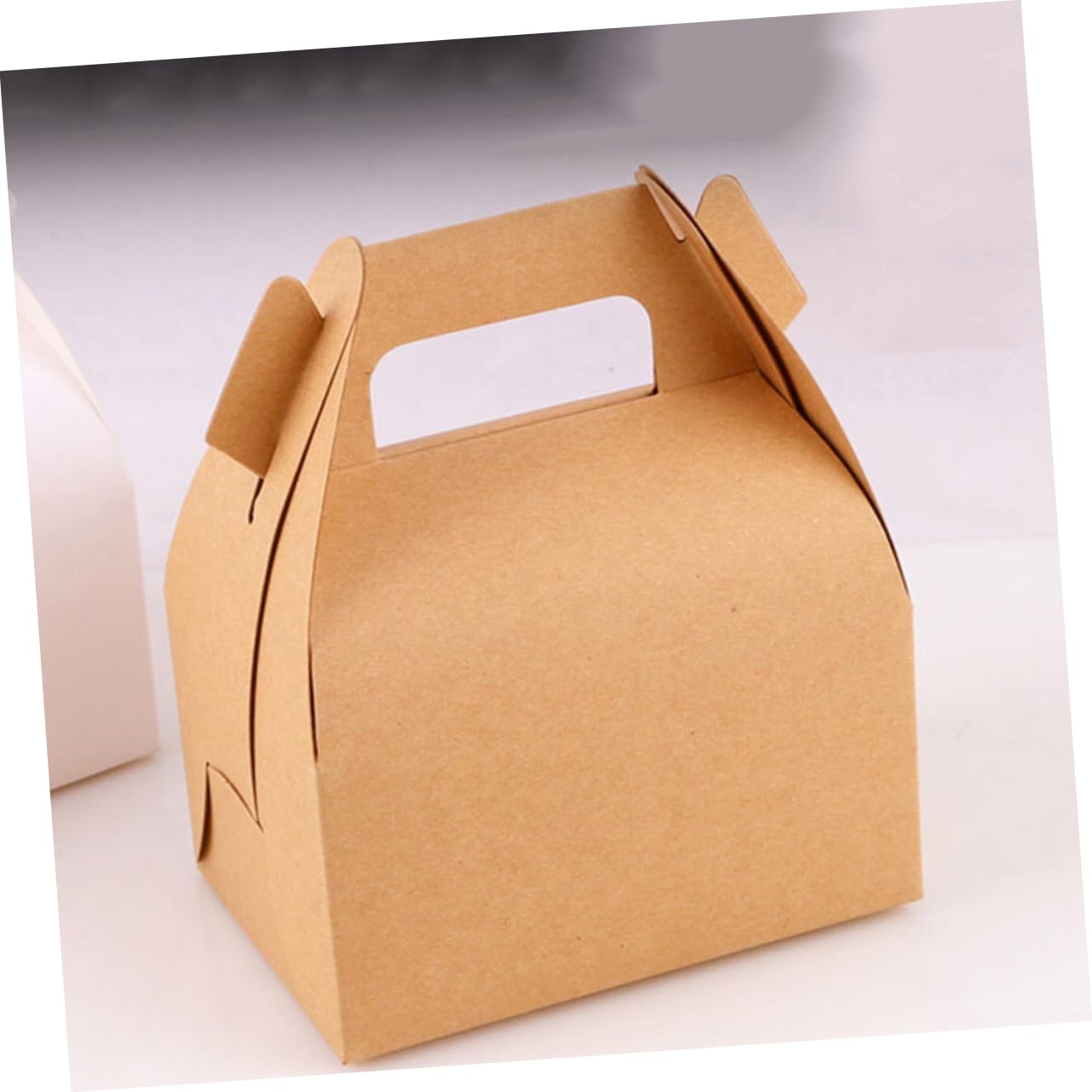 30 Boîtes Boite D'emballage Boîtes Kraft De Noël De Faveur Kraft En Brun à Biscuits De Boulangerie Papier Plier Stand De Gâteaux