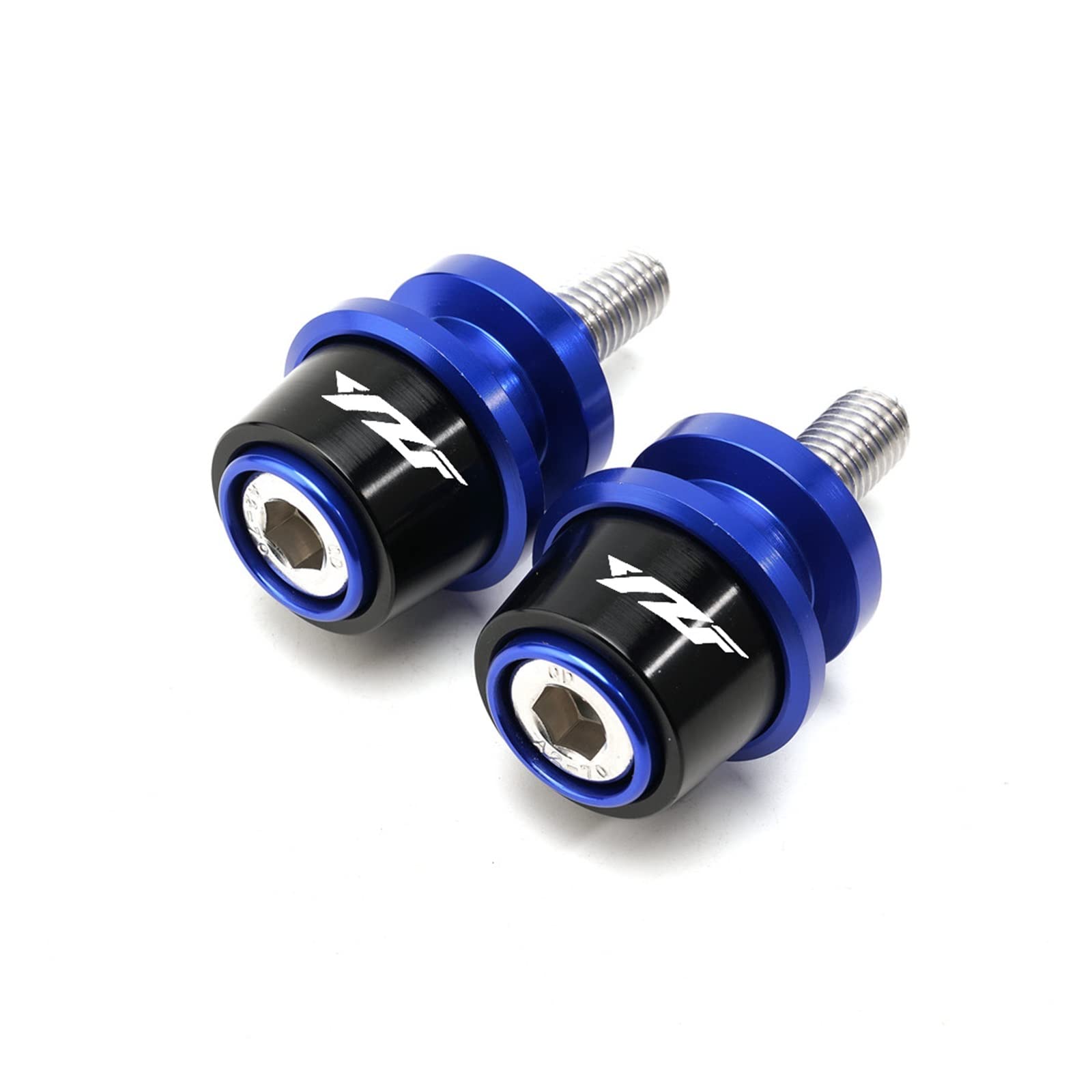 Bobine bras oscillant 6mm bleu pour Yamaha YZF R3 R25 R6 R1 2019-2021