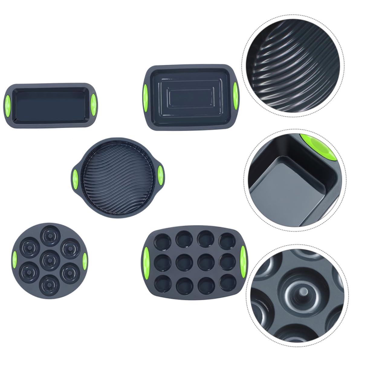ifundom 5pièces Moule à Gâteau Silicone Pratique De Moules à Pâtisserie Outils De Cuisine Flexibles Et Réutilisables
