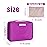 Queboom Travel Makeup Bag Cosmetic Bag Makeup Bag Toiletry bag for women and men (Deep purple)