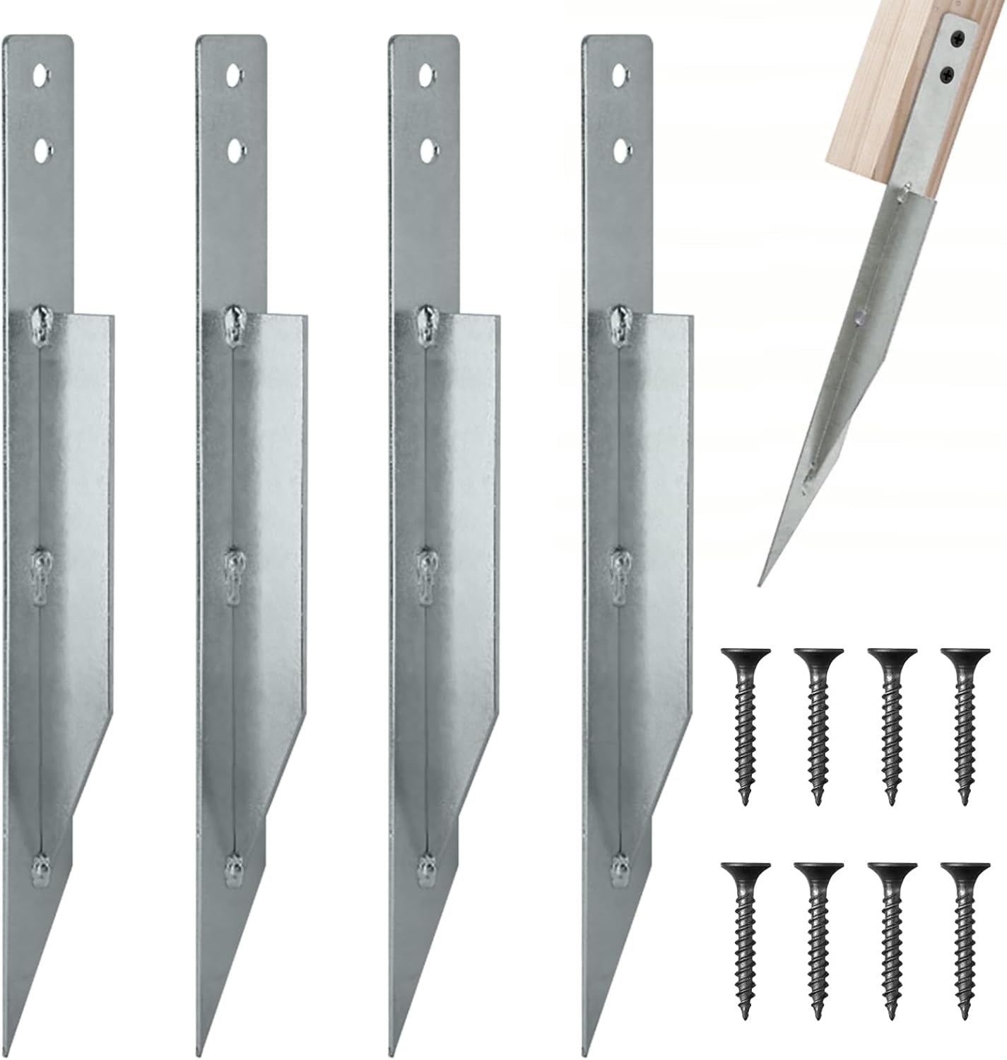 Balançoire qui bouge ? Fixez-la avec ce lot de 4 manchons à enfoncer en métal