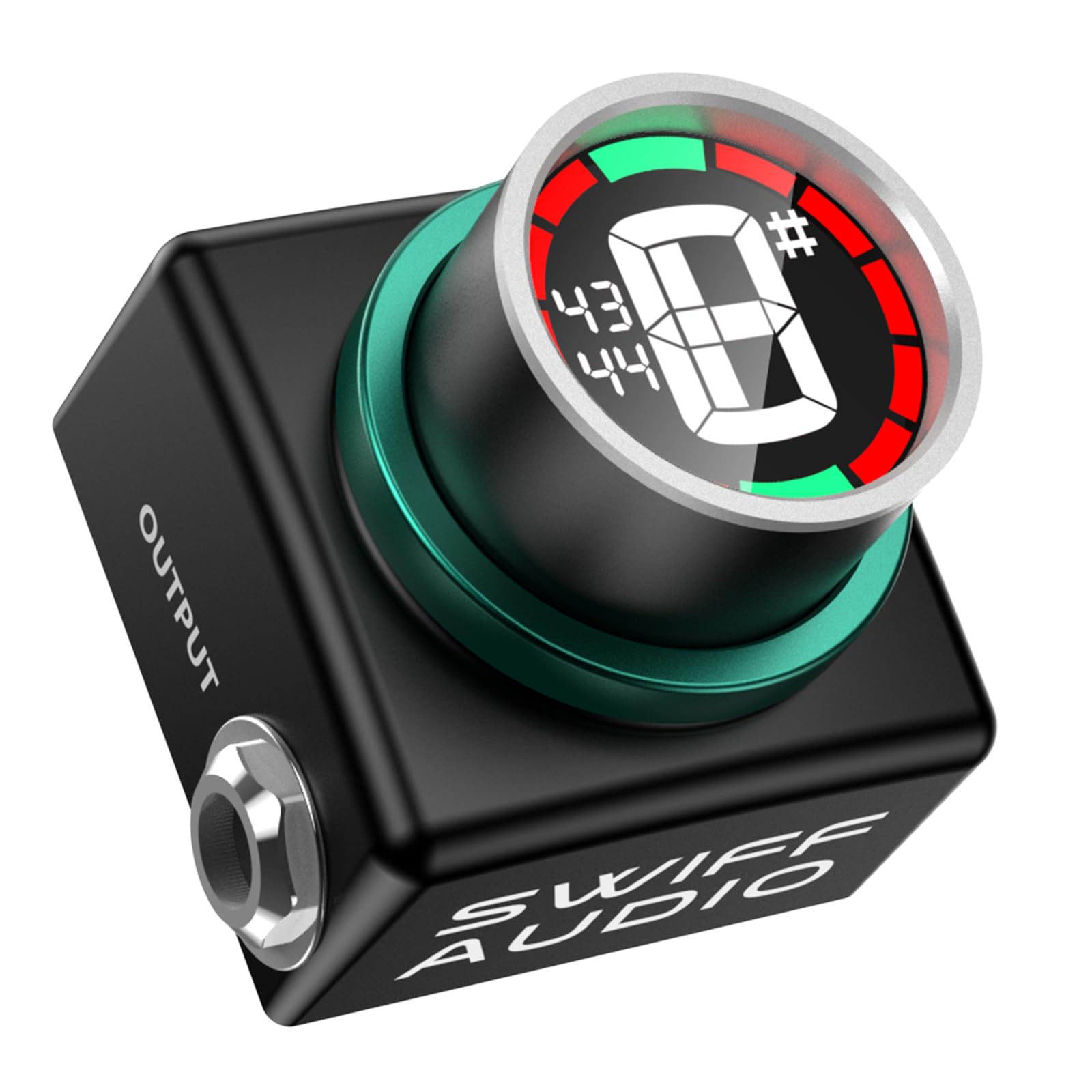 SWIFF AUDIO C20 Guitar Tuner Pedal, ±0.5 Cent Ultra-Precision, Mini LED Tuner pedal, <10ms Response, Silent Tuning & True Bypass, Durable Aluminum Alloy, Adjustable A4 430-449Hz for Guitar & Bass