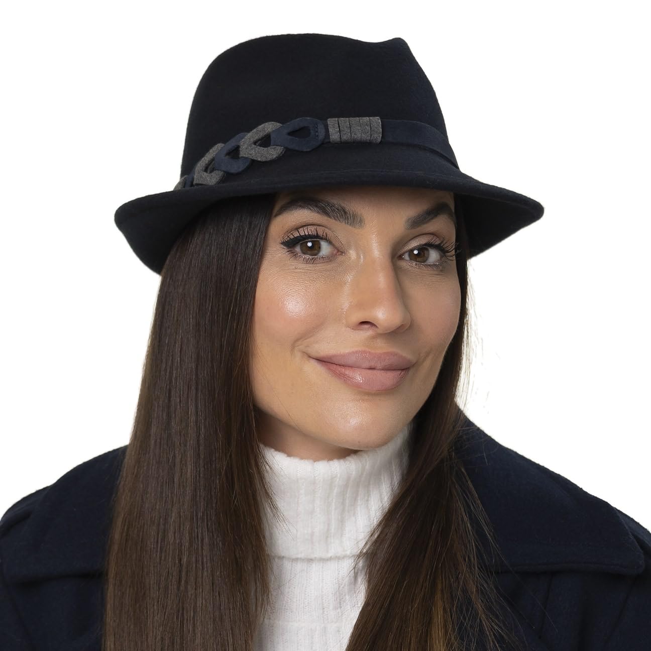 LIERYS Colwood Trilby Cappello Feltro di Lana Prodotto in Italia Unisex Autunno Inverno
