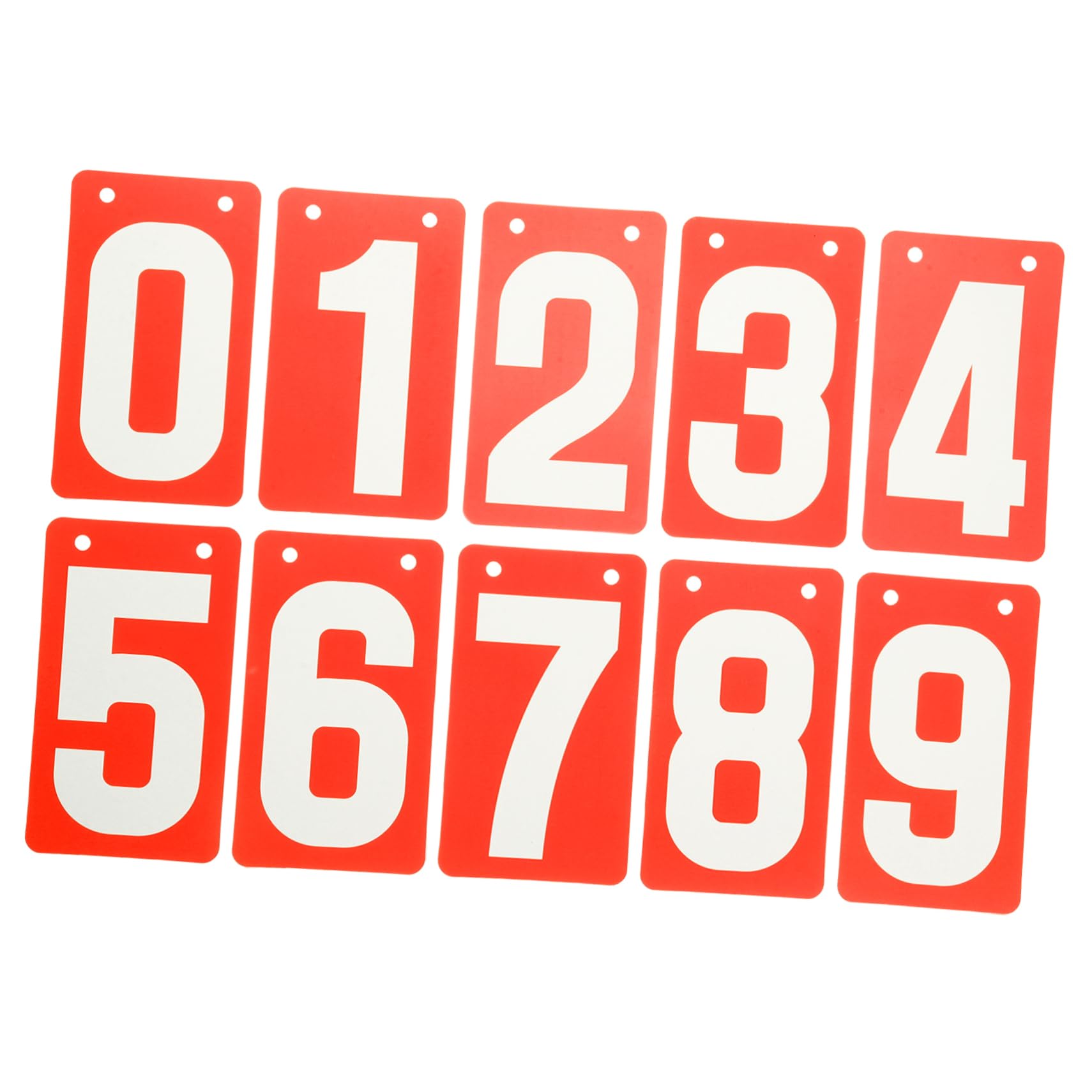 POPETPOP 10pcs Portable Scoreboard for Sports Number Cards for Billiards Tennis Football Keeper for Various Games Multifunctional Score Recording