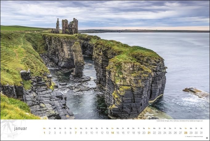 Schottland Globetrotter Kalender 2024: Von wilden Küsten, Seen und Bergen, silver - Image 3