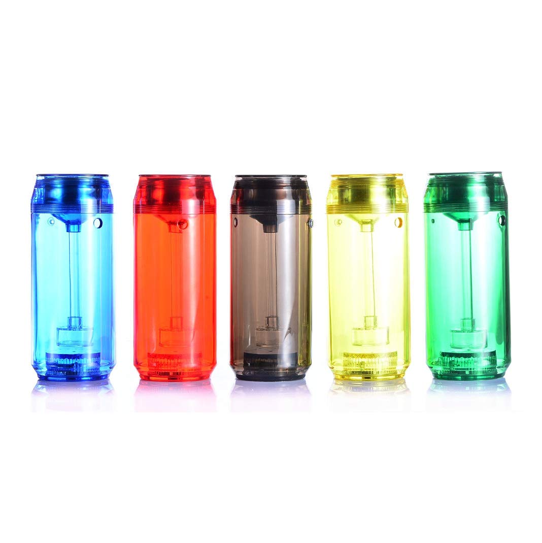 Acrílico Hookah, Shisha Manguera Individual, con Modern Hookah Bowl Y Kit de Iniciación Conjunto Completo de Luz LED Pipa de Agua,Viene Listo para Usar,Azul