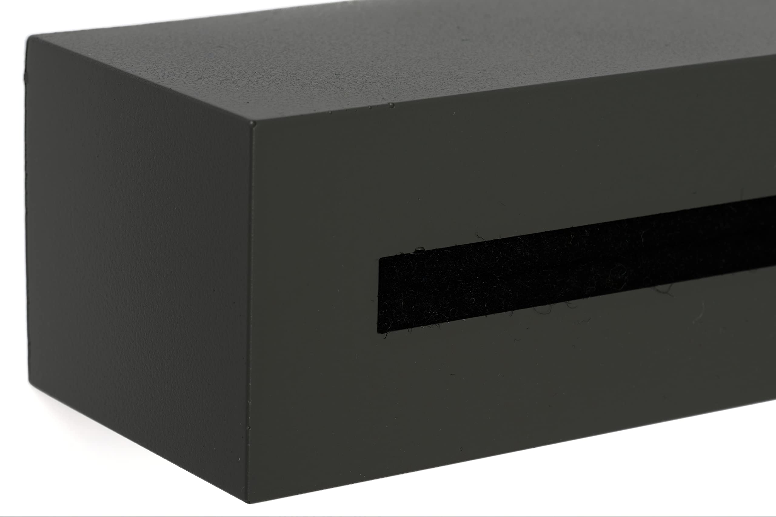 Schlüsselbrett mit Ablage aus Beton Dark Edition 33x6x5 cm, Schlüsselboard Wand, Schlüsselaufbewahrung Flur, Schwarz