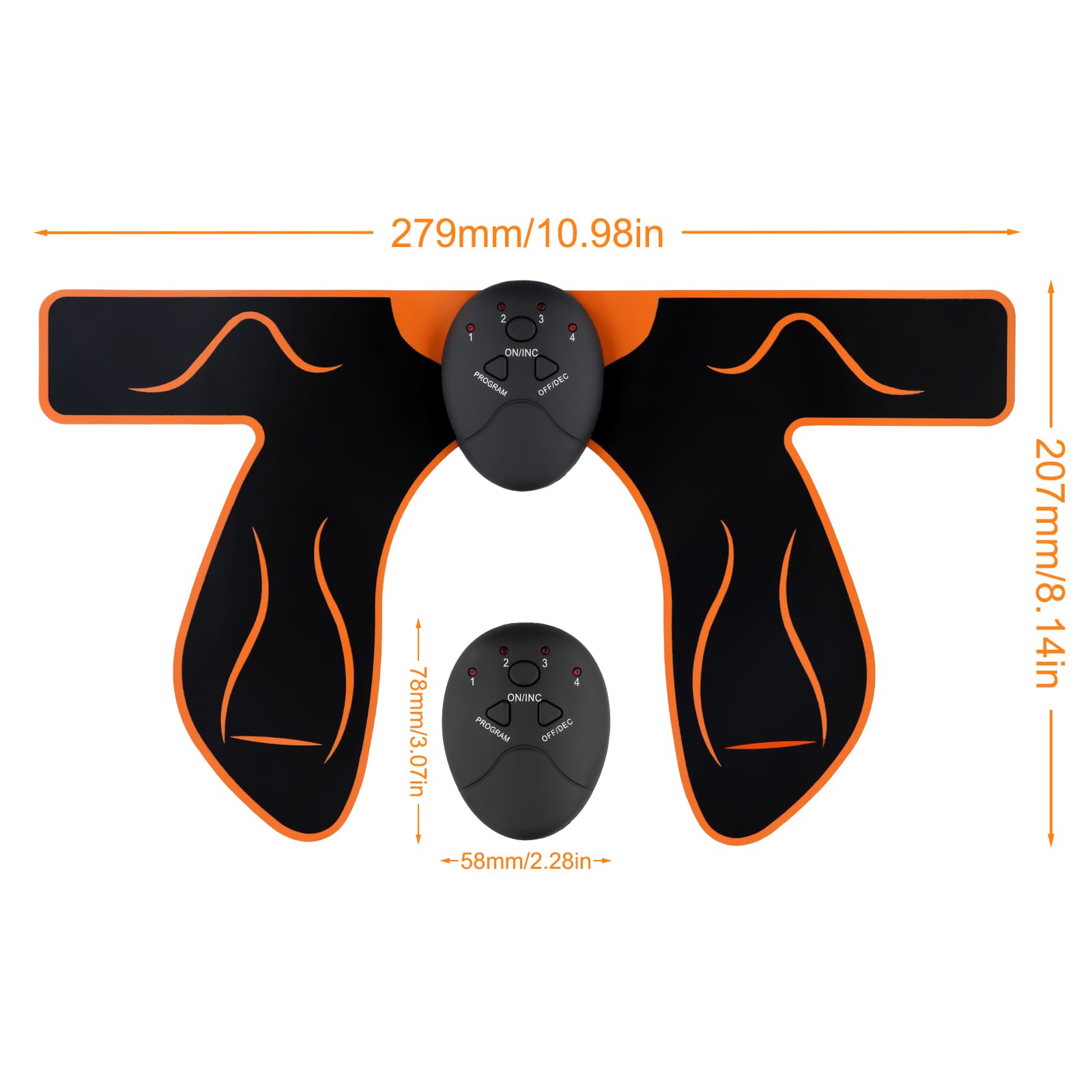 Colexy Po Trainer, EMS Trainingsgerät zur Gezielten Stimulation der Po Muskulatur, 6 Modi und 10 Intensitätsstufen, für Gesäß, Beintraining
