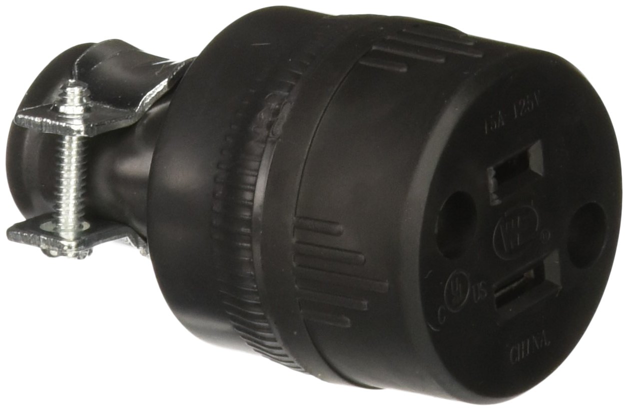 Pass & Seymour224BKBPCC5 Residential Connector, 125V, 15-Am