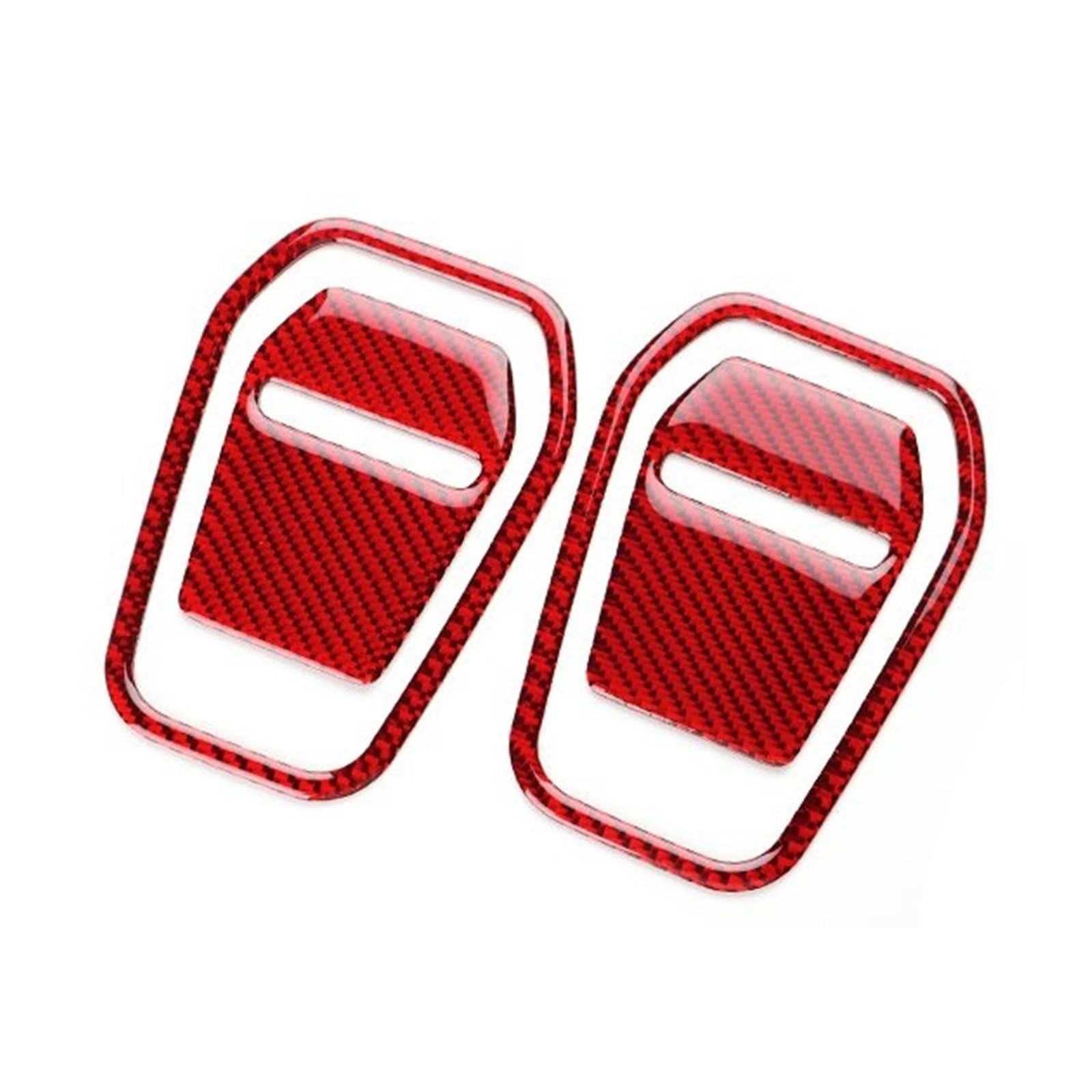 Trim Sticker Accessories Car Sticker LHD RHD for Seat Handle Interior Trim for Mustang GT Dark Horse EcoBoost 2024 2025 Car Interior Decoration(Red Carbon)
