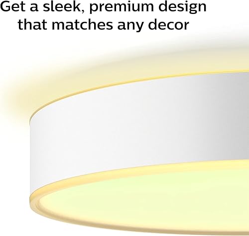 Miniatura 9 de Philips Hue - Enrave White Ambiance Grande - Lámpara de techo inteligente, compatible con Bluetooth y Zigbee (Hue Hub opcional) - Blanco