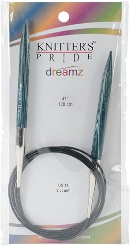 Knitter del Orgullo 118mm Dreamz Agujas Circulares Fijas, 47"