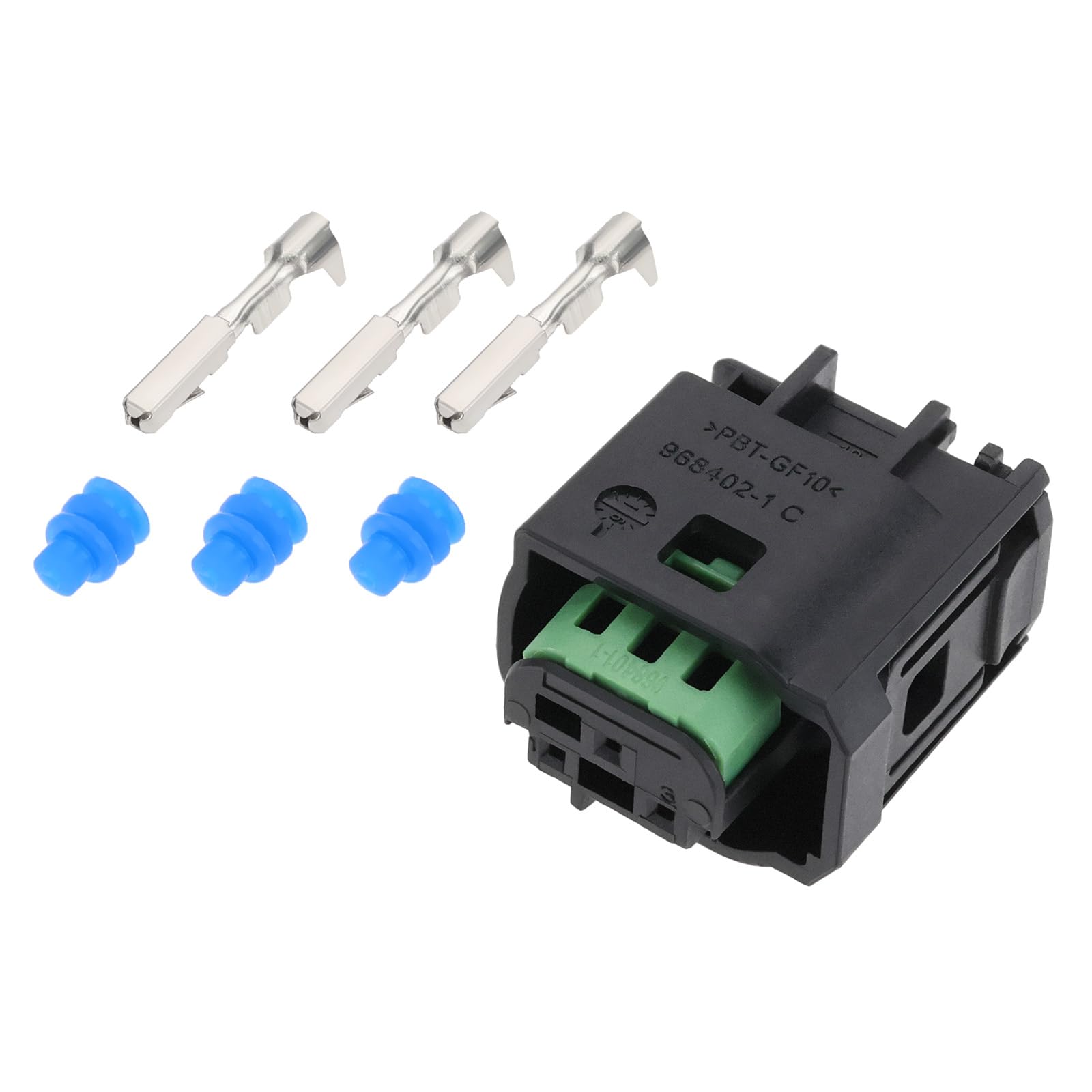 1 Jeu de Connecteurs de Pédale de Capteur de Radar Automobile Étanche à 3 Broches 968402-1,966601 Compatible avec BMW Compatible avec Peugeot Compatible avec Citroën