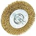 Vermont American 16791 3-Inch Course Brass Wire Wheel Brush with 1/4-Inch Hex Shank for Drill
