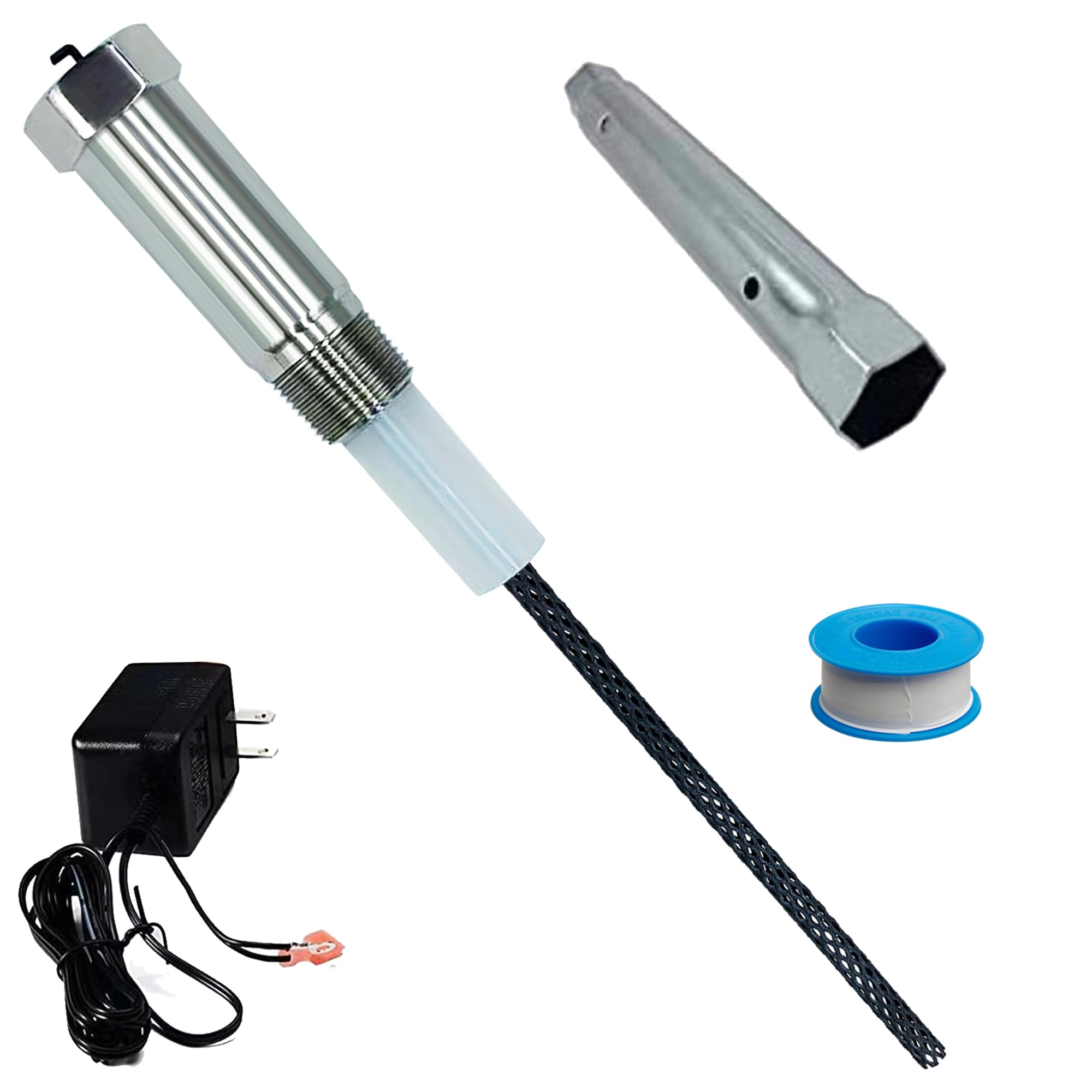 Water Heater Titanium Anode Rod – 20-Year Lifespan, Removes Water Odor, Fits 40-89 Gallon Tanks, Includes Wrench, Revolutionize Your Water with Our High-Efficiency Mesh Water Purification Rod