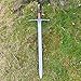 LOOYAR PU Medieval Crusader Great Sword Prop Toy for Knight Soldier Warrior Costume Battle Play Halloween Cosplay LARP