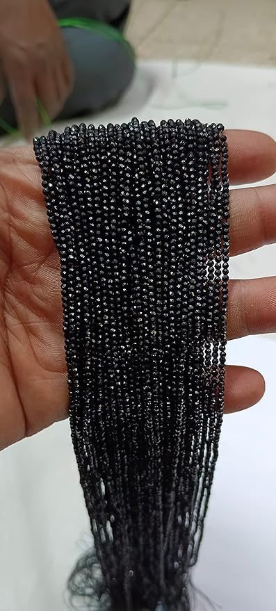 Hydro Crystal Beads for Jewellery Making, Beading & Craft Supplies(2mm Pack of 10grams Beads) (Black)-image-43
