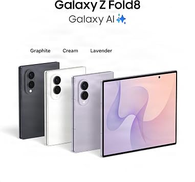 Samsung Galaxy Z Fold8 Smartphone, 512GB Storage, 12GB Memory, Cream