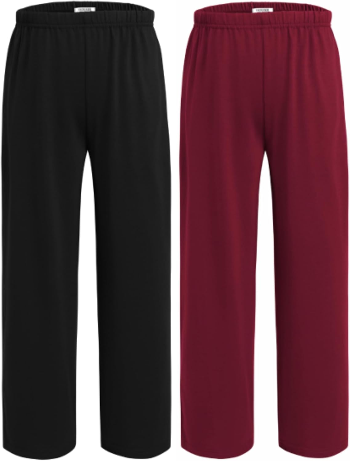 Ekouaer 2/3 Pack Girls Pajama Pants - Cute Print PJ Bottoms With Pockets, Soft Kids Lounge Pants With Elastic Waist