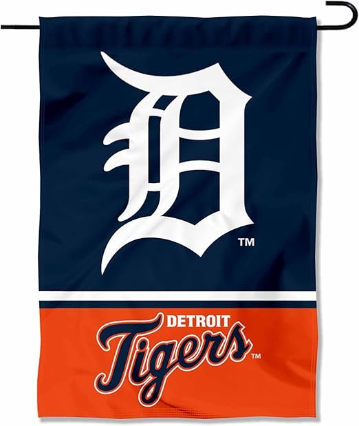 WinCraft Detroit Baseball Double Sided Garden Flag