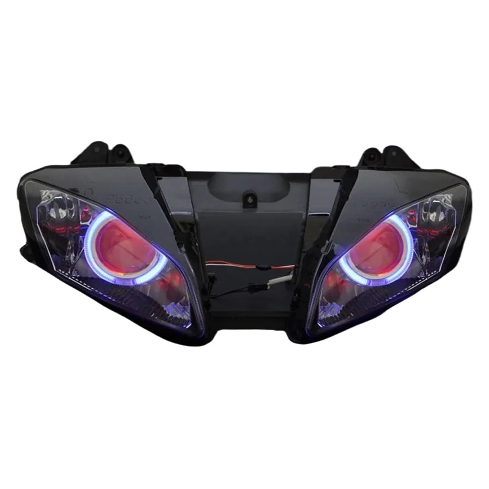 Dirt Bike Reflektor Światło Do Jazdy Pasuje do YZF R6 2006 2007 reflektor motocyklowy Angel Eyes reflektor LED reflektor HID montaż