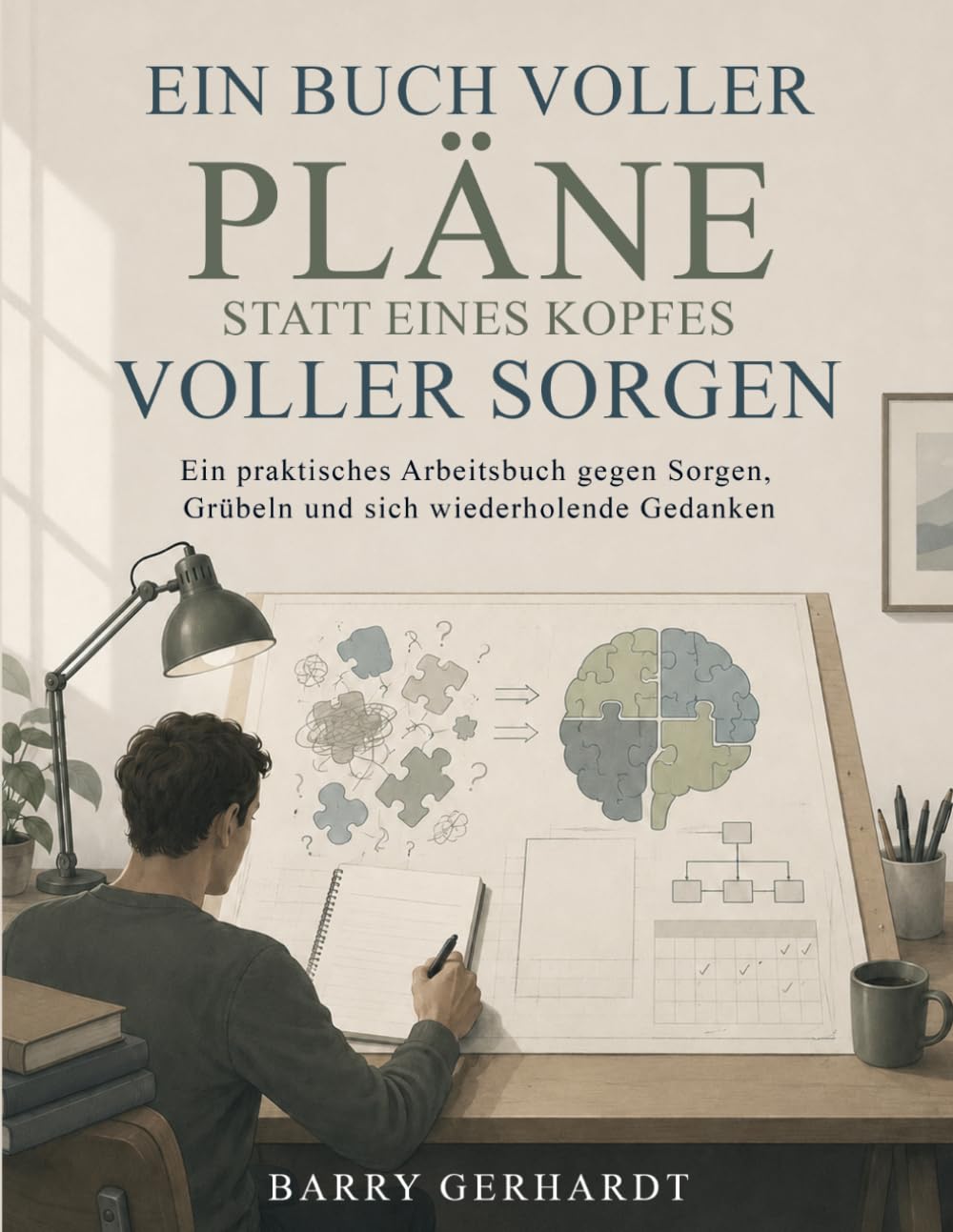 Ein Buch voller Pläne statt eines Kopfes voller Sorgen: Ein praktisches Arbeitsbuch gegen Sorgen, Grübeln und sich wiederholende Gedanken