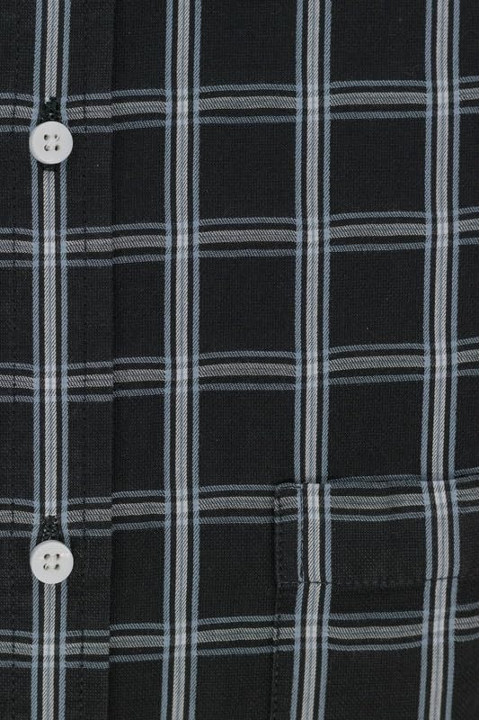 Image of 7-DAYS Men's Premium Check Shirt - 100% Cotton, Tailored Fit (Between Slim & Regular), Full Sleeve, with Pocket - Smart Office & Casual Look