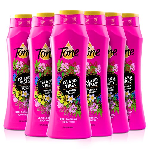 Tone Body Wash, Island Vibes, 18 Ounce (Pack of 6)