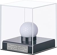 Vista 1 de Estuche de exhibición personalizado para pelotas de golf, vitrina de pelotas de golf con grabado, recuerda tu bola especial en uno, exhibición