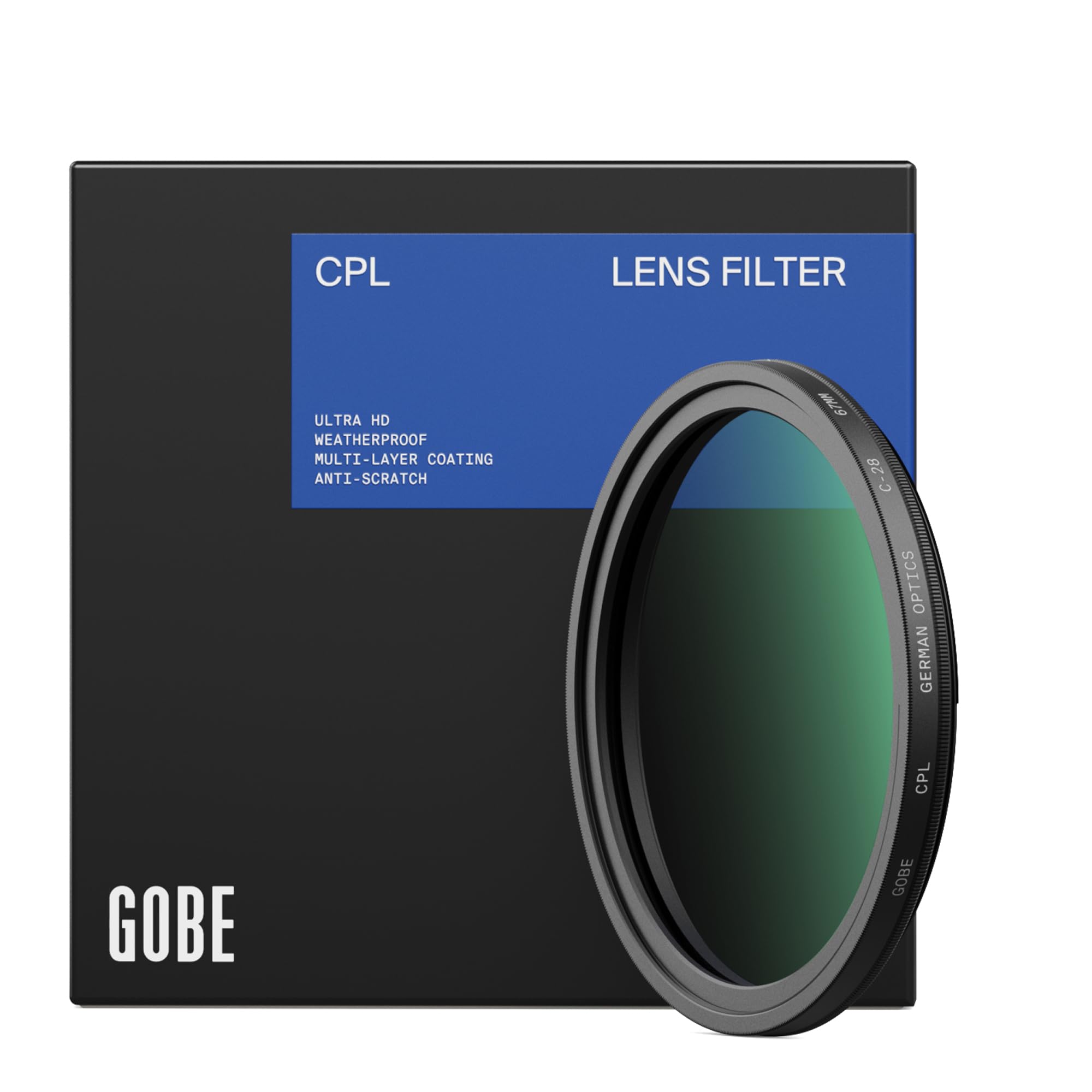 Gobe 77mm Circular Polarizing (CPL) Lens Filter (Pro)